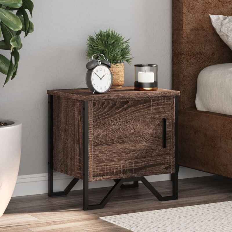Vidaxl - Bedside Cabinets 2 pcs Brown Oak 40x30x40 cm Engineered Wood