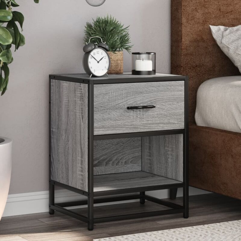 Vidaxl - Bedside Cabinets 2 pcs Grey Sonoma 40x31x50 cm Engineered Wood