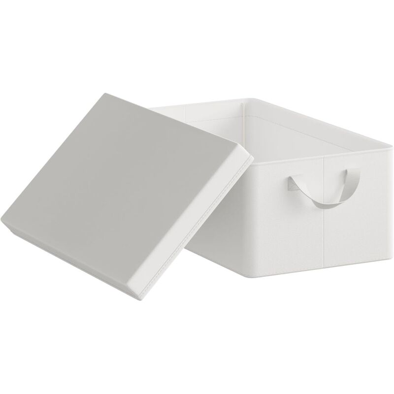 WOLTU 1x 51L Storage Boxes, Stackable Design Storage Chests White